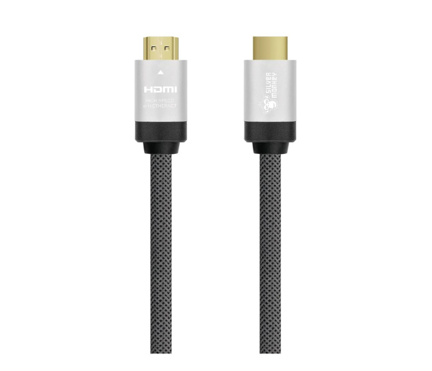 SILVER MONKEY Kabel HDMI 1.4 w oplocie - HDMI 10m HD-10SM02 - 553879 - zdjęcie